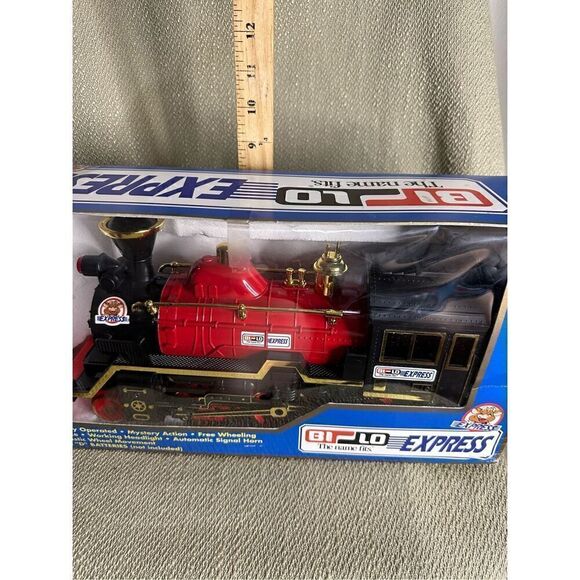 Vintage Bilo Bi-Lo Express Train Sounds Lights Moves Battery Operated Smoke - Picture 11 of 14